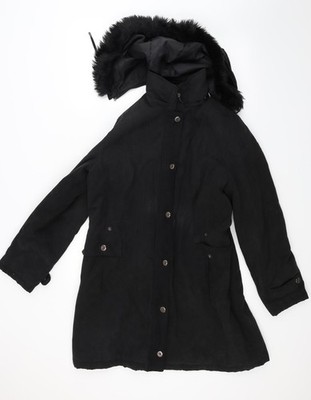 Anna Rose Damen Mantel schwarz Größe M