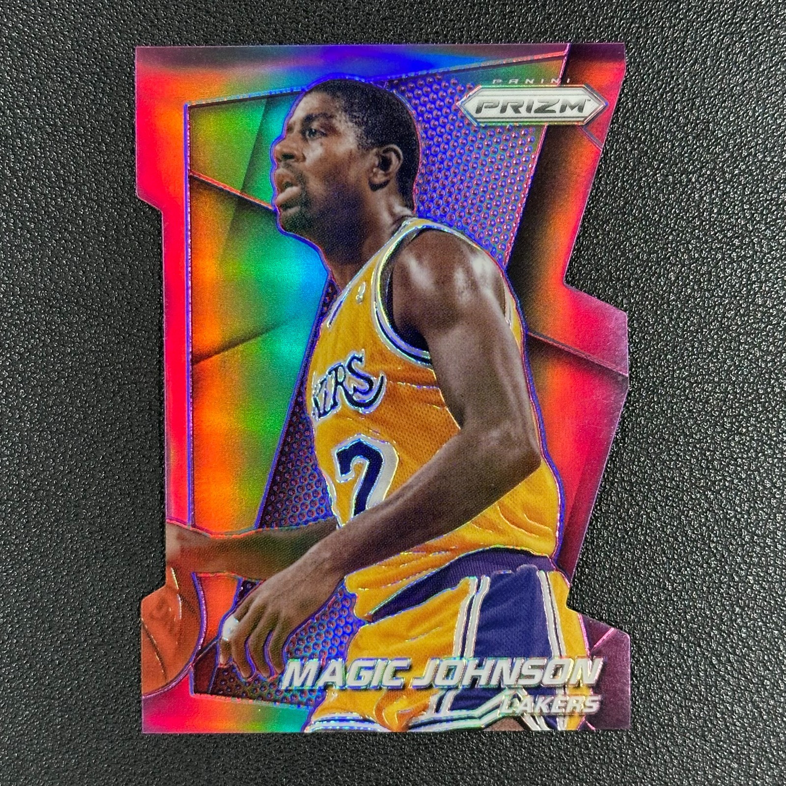 2014-15 Panini Prizm Magic Johnson Base Prizms Purple Die Cut  /139#Z