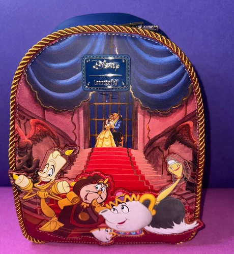WonderCon Limited Edition Beauty and the Beast Ballroom Scene Mini Backpack NWT