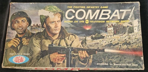 Vintage 1963 Ideal COMBAT TV Series War Military Board Game