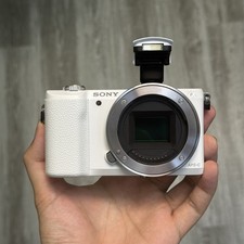 Sony Alpha A5100 White 24.3MP Mirrorless Digital Camera Body Only Built-in Wi-Fi