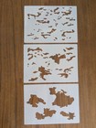 AMCU/Multicam Camouflage Stencil - Reusable A4 - 3 Sheets - DIY Spraypaint