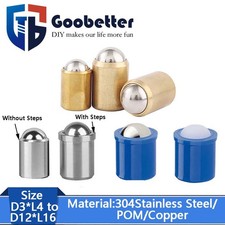 Ball Plungers A2 Stainless Steel Push Fit Ball Spring Plunger Bearing Door Latch