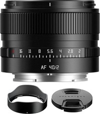 TTArtisan 40mm F2 Full Frame Auto Focus Lens for Sony E-mount Mirrorless Cameras