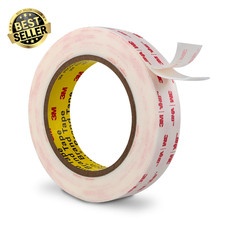 Double Sided Mounting Tape 25Mm X 4.7M White 4950 1.1Mm Thick Heavy Duty Adhesiv