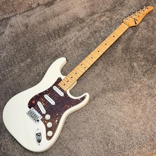 Tom Anderson Icon Classic Olympic White Electric Guitar, VA5 Pickups, Used