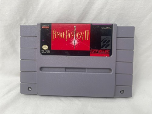 Final Fantasy II (Super Nintendo Entertainment System, 1991) SNES - Tested