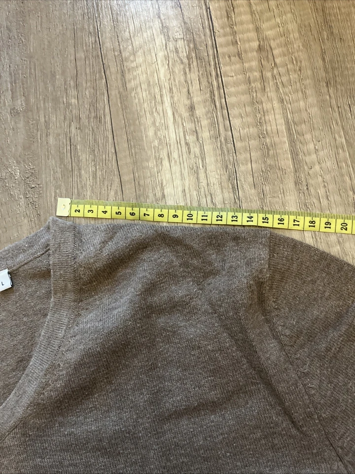 Pullover Herren Größe L Braun C&A Business Pullover V-Ausschnitt Langarm Top - Bild 4 von 4