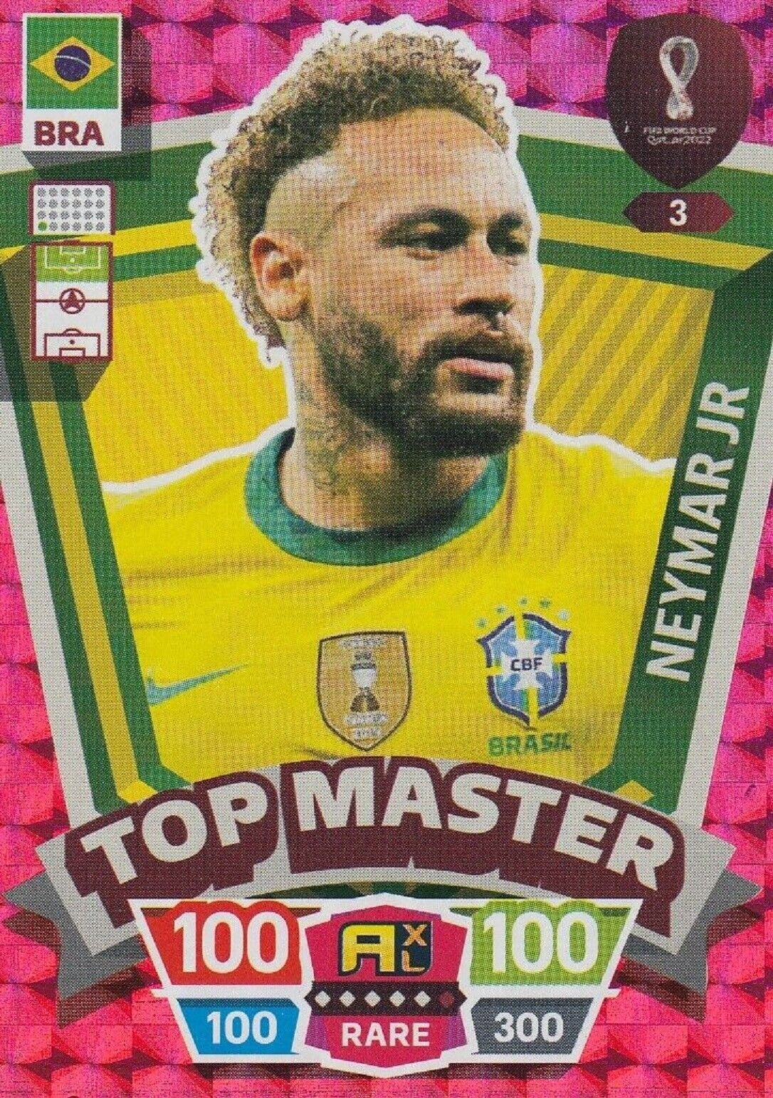 Panini Neymar Jr. Gold Xtra World Cup Qatar 2022 New Excellent Conditions