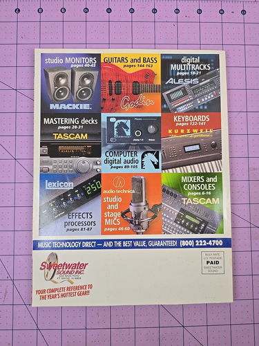 SWEETWATER Sound 1999 Music Equipment Directory / Gear Catalog - Picture 3 of 6