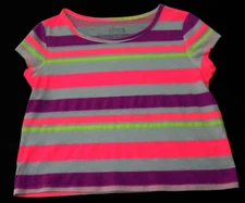 Circo, Large (10/12), Girls Multi Striped Top, New without Tags