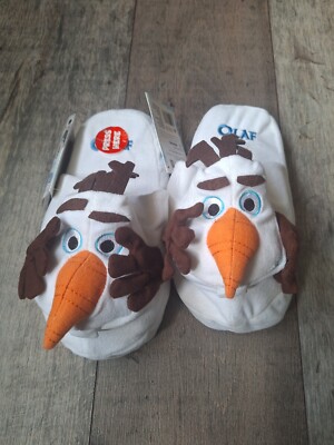Disney Frozen Olaf Snowman Stompeez Slippers Size Uk UK