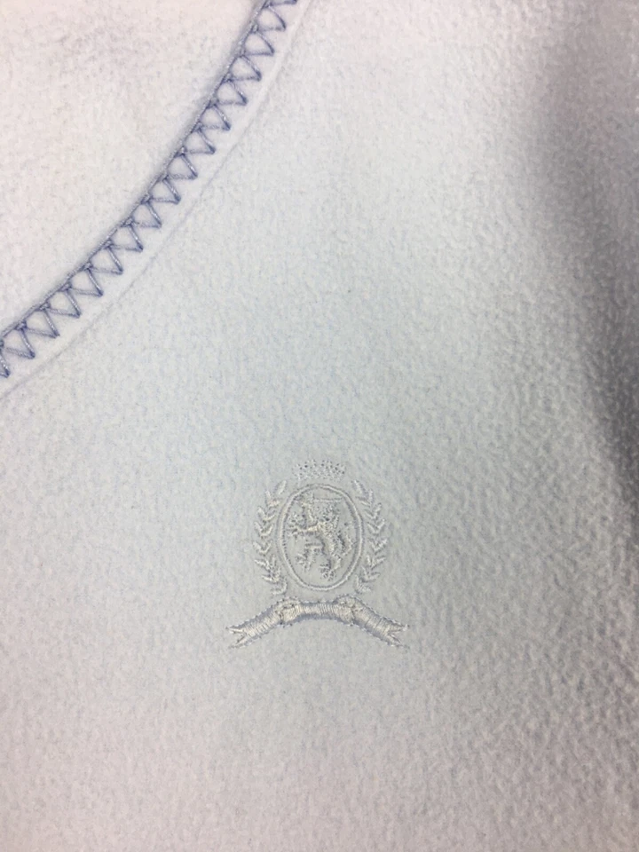 Pijama feminino Tommy Hilfiger vestido de noite tamanho pequeno azul longo - Imagem 4 de 4