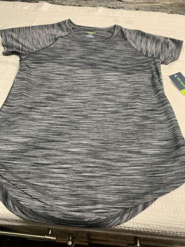 Tek Gear Dri Tek Women’s Heather Black Running Athletic Tunic Shirt Size Small