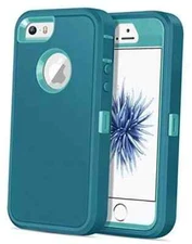 for iPhone 5/ 5S/ SE 1st Generation (2016) Case Heavy Duty Rugged Mint/ Green