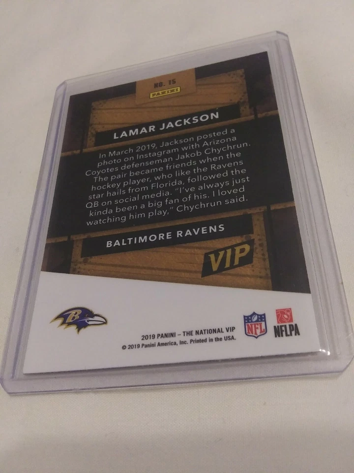 ⚫🏈🔥⚫🔥🏈Lamar Jackson 2019 National VIP Card ⚫🏈🔥⚫🏈🔥⚫🏈🔥 - Image 2 of 2