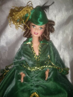 BARBIE AS SCARLETT OHARA THE DRAPERY DRESS GREEN GONE WITH THE WIND (SEE DESC)