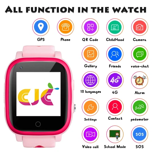 4G Kinder Smartwatch Telefonuhr Mit GPS Videoanruf Chat Jungen&Mädchen Geschenk - Bild 25 von 64