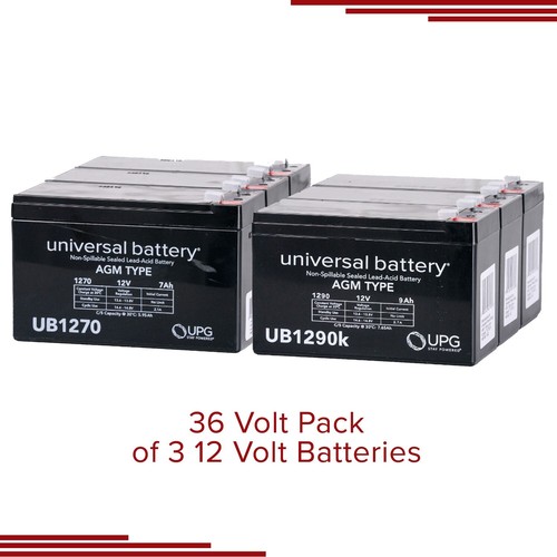 36 Volt Rechargeable Acid Battery Pack, the Razor Rambler 16 (9 Ah with Harness) - 第 4/7 張圖片