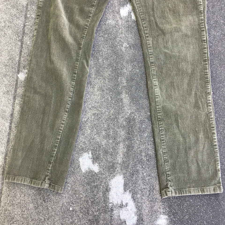 Pantalones de mezclilla verde pana Ezekiel para hombre adulto talla 34 x 29 Foto 3 de 4