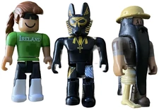 Roblox Mini Action Figures Assorted Lot Of 3 Jailbreak Museum Heist