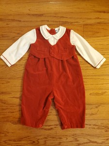 baby boy red romper