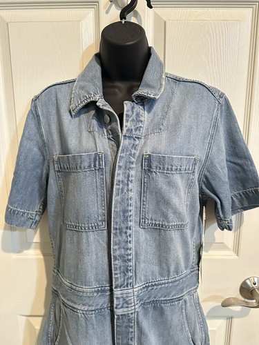 Woman’s AMO Skip Denim Romper Size Small (N) - Picture 2 of 7