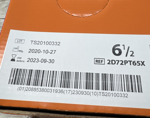Protexis PI Surgical Gloves Cardinal Health 1 CASE 200 Pair Size: 6.5 *SEE DATE* - Picture 2 of 7