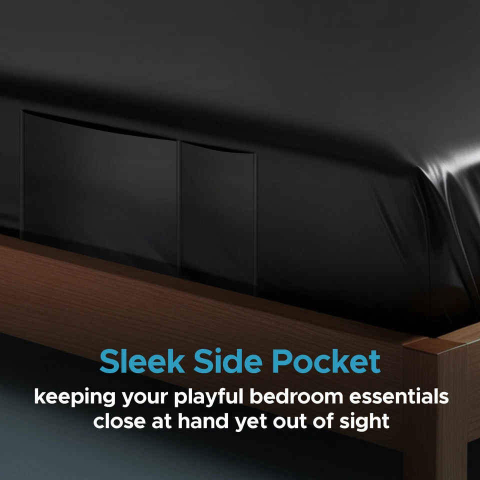 Виниловая черная водонепроницаемая простыня | защита матраса для массажа масло и гель - Изображение 4 из 4