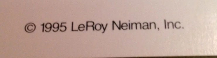 LEROY NEIMAN - Kentucky Derby ORIGINAL 1995 POSTER Plate Signed Art Print - Image 3 of 3