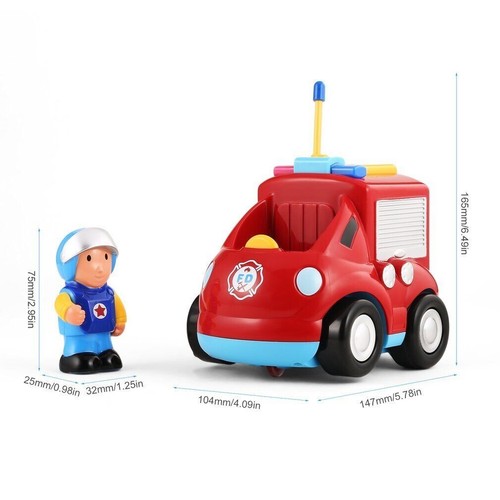 Camión de bomberos juguete para niños música y luces y sirena juguete n figura de bombero - Imagen 11 de 17