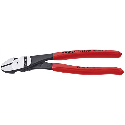 Knipex 74 21 200 KNIPEX 8 Ultra High Lvg Diag Cutter W/12 Deg Curved Head