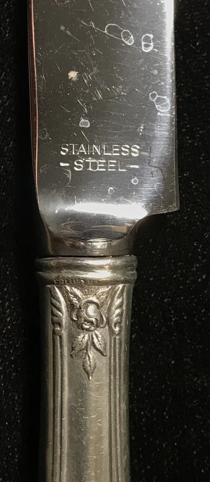 Cubiertos de plata de ley - Cuchillo regular francés Manchester American Beauty Foto 3 de 3