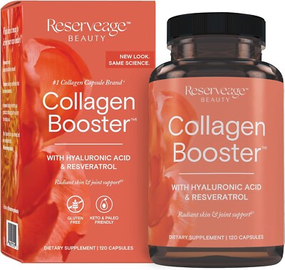 Reserveage Collagen Booster Skin and Joint Supplement - 120 Capsules