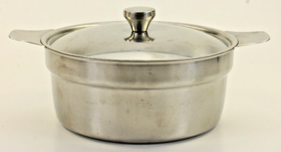 Hackman Sorsakoski Finland Cooking Pot Stainless Waterkettle 7-1/4'' Dia 18-8