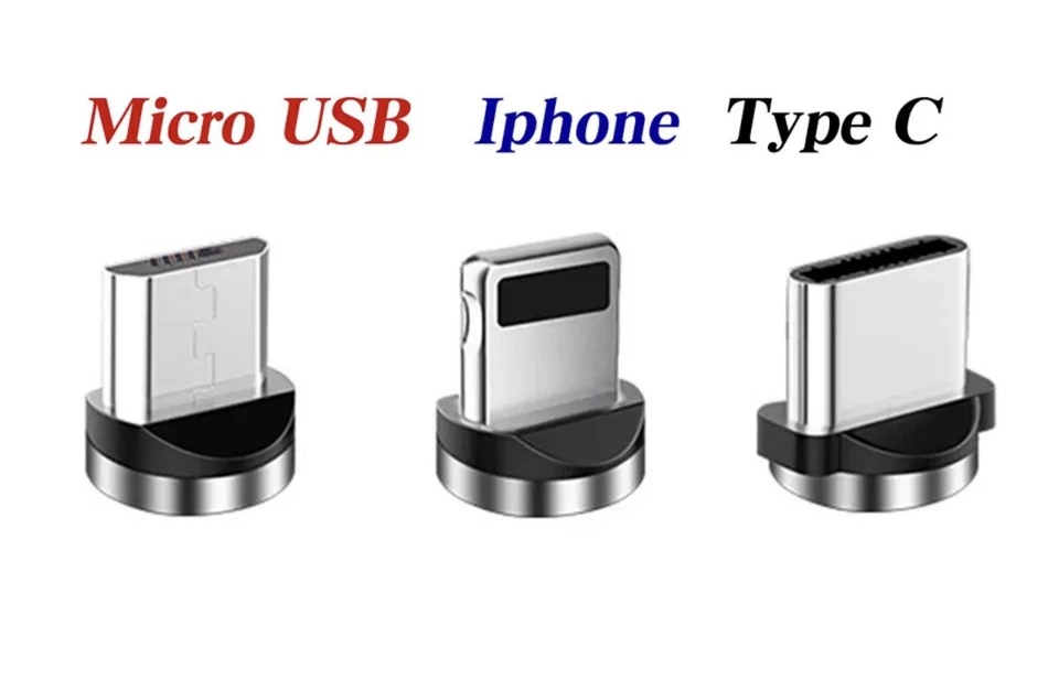 Fast Charger Magnetic Rotate Cable Phone New Charging Type C/Micro/USB/IOS - Image 2 of 4