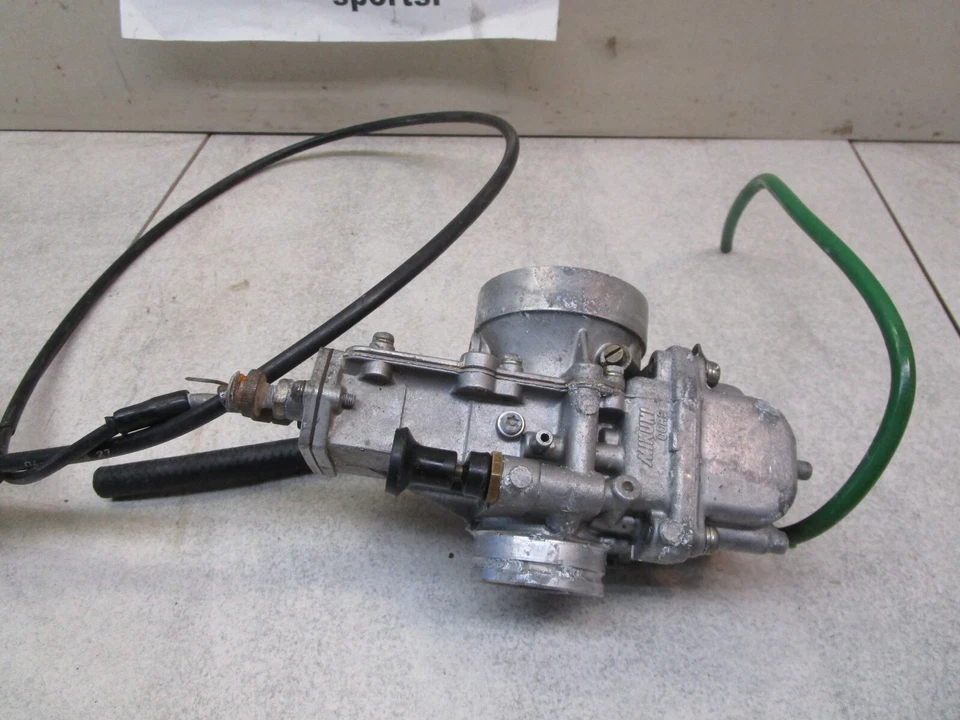 CARBURETOR & TWIST THROTTLE ! 83 84 85 kawasaki kdx250 kdx 250 cable carb handle - Image 4 of 4