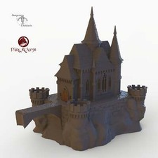Dracul Small Chapel - 15mm 28mm 32mm Dracula Dark Realms Medieval Scenery Mansio