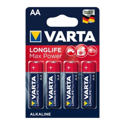 12 x Varta LONGLIFE Max Power AA Batterien LR6 Mignon Alkaline 3x4er Blister