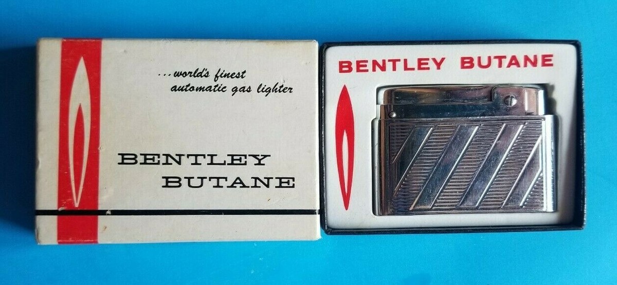 VINTAGE BENTLEY BUTANE LIGHTER with BOX
