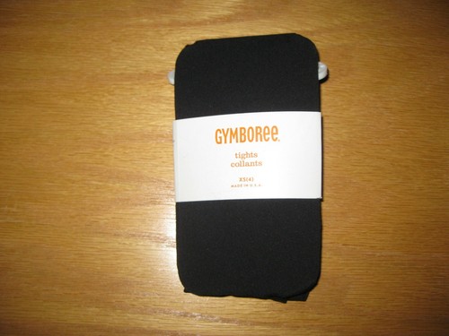 NWT Gymboree Size 4 Back to School Basics Black Nylon Blend Tights