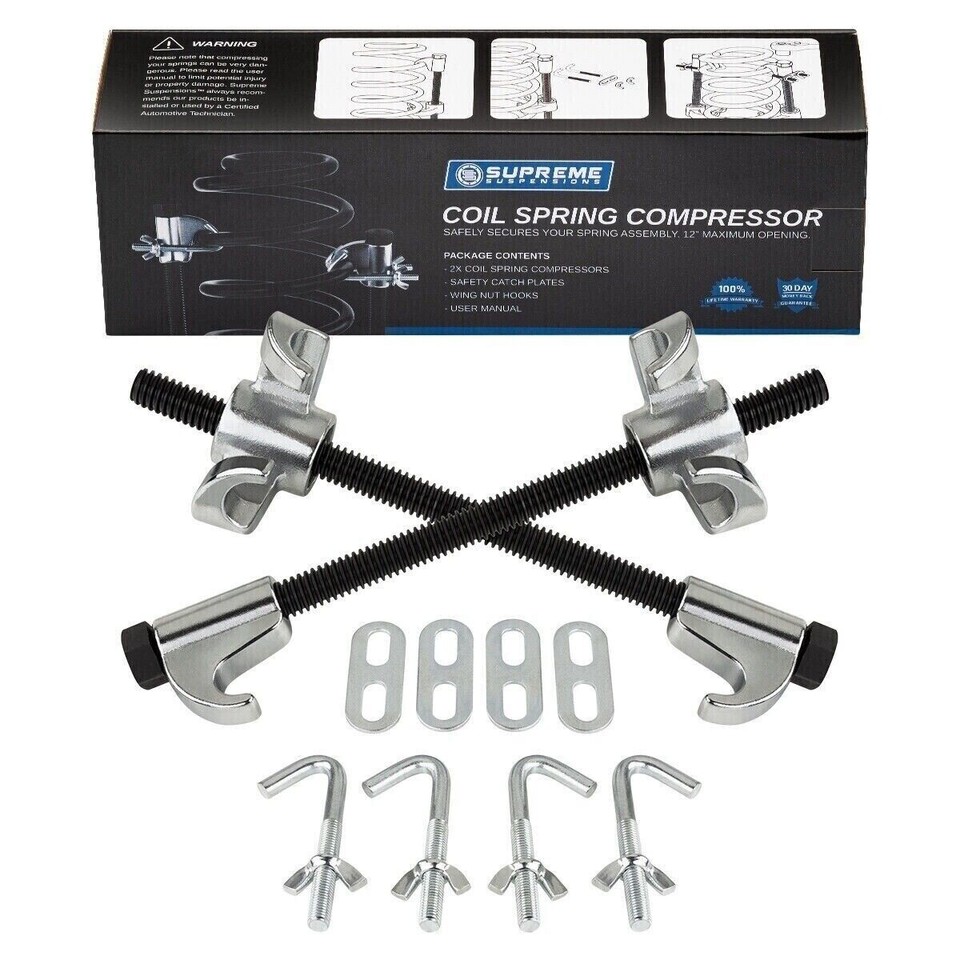 Coil Spring Compressor Tool Strut Remove Install Suspension Safe Lock ...