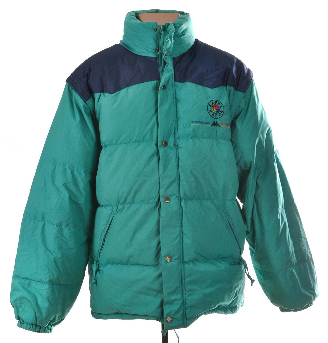 Vintage Kappa Bomberjacke Vintage 90s Black Kappa Bomber Jacket