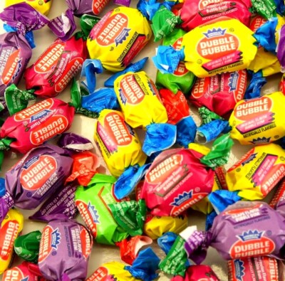 Wrapped Assorted 2 LBs Dubble Bubble Twist 4 Flavor Chewing Gum