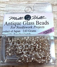Mill Hill Antique Glass Beads 03050 For Needlework Projects 2.63 Grams Made In J