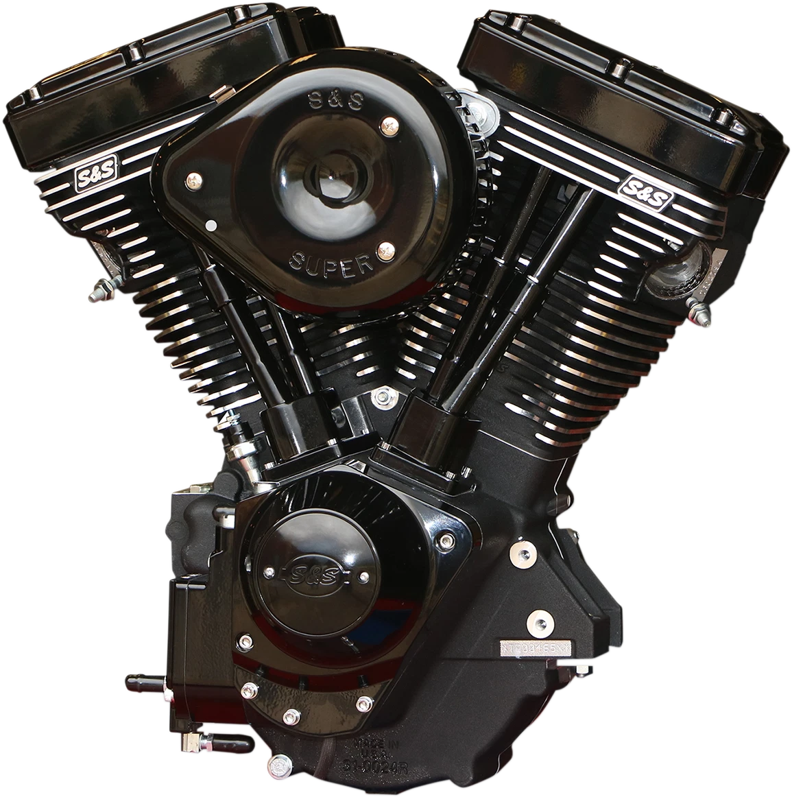 S S Engine V111 Super E Super Stock Ignition Wrinkle Black