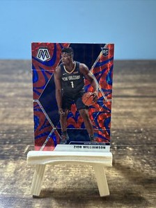 Zion Williamson 2019 Mosaic #209 Reactive Blue Price Guide