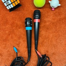 Microfoni Singstar Originali PlayStation 2 PS2 + Adattatore