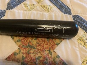 HOF Tony Gwynn Autographed 1995 Batting Title Bat Louisville Slugger #350/368