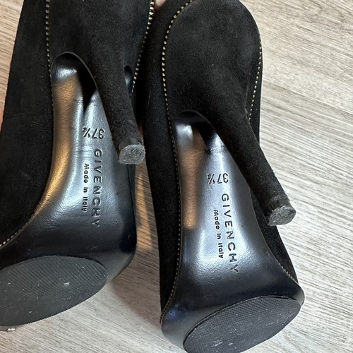 Givenchy black suede Pointy Toe Stilettos dress Pumps 37 1/2 - Picture 10 of 10